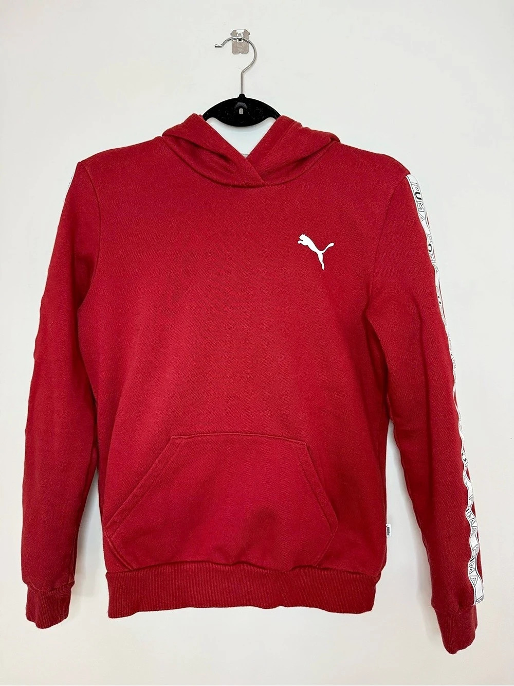 PUMA SE Puma Way 1 Dark Red Hoodie Size Medium Like New